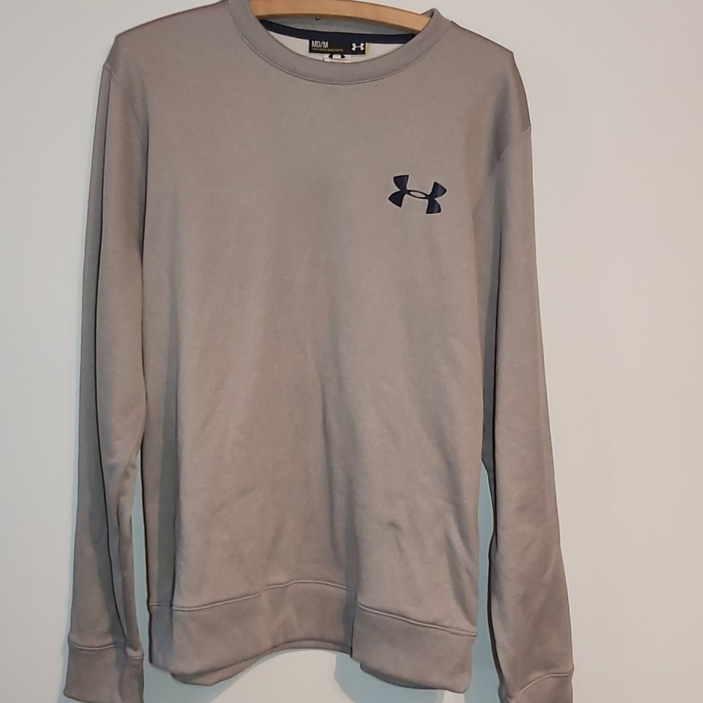 Grey under Armour crew neck sweater
